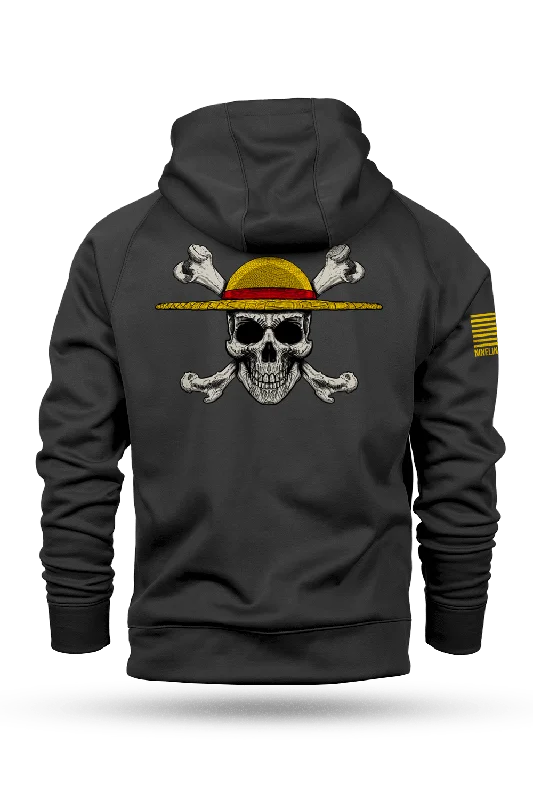 Men’s bright camo hoodie-Straw Hat - Raglan Tailgater Hoodie