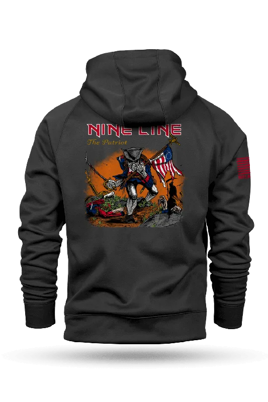 Men’s durable velour hoodie-The Patriot - Raglan Tailgater Hoodie