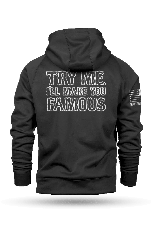 Men’s casual sherpa hoodie-Try Me | Undertaker - Raglan Tailgater Hoodie