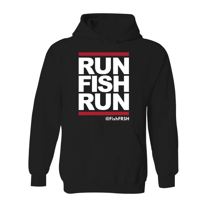 Men’s slim-fit color-block hoodie-#RUNFISHRUN Classic Heavy Hoodie