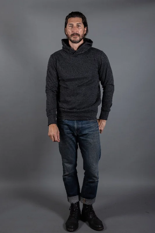 Men’s modern color-block hoodie-Spencer Herringbone Kangaroo Hoodie