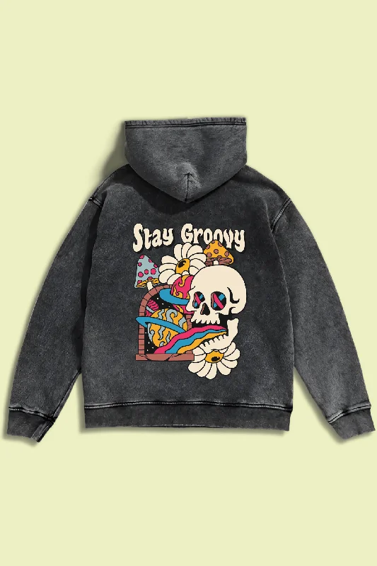 Men’s relaxed brushed sweatshirt-Stay Groovy ²  Hoodie