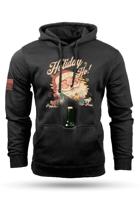 Men’s soft velour hoodie-MCK - Peppermint, Presents, and Pew pews - Tailgater Hoodie