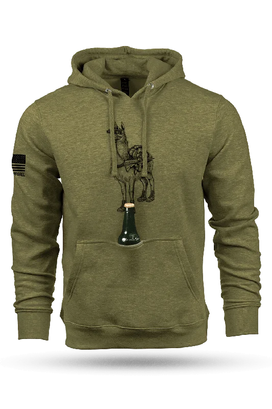 Men’s slim-fit color-block hoodie-Freedom Lama - Tailgater Hoodie