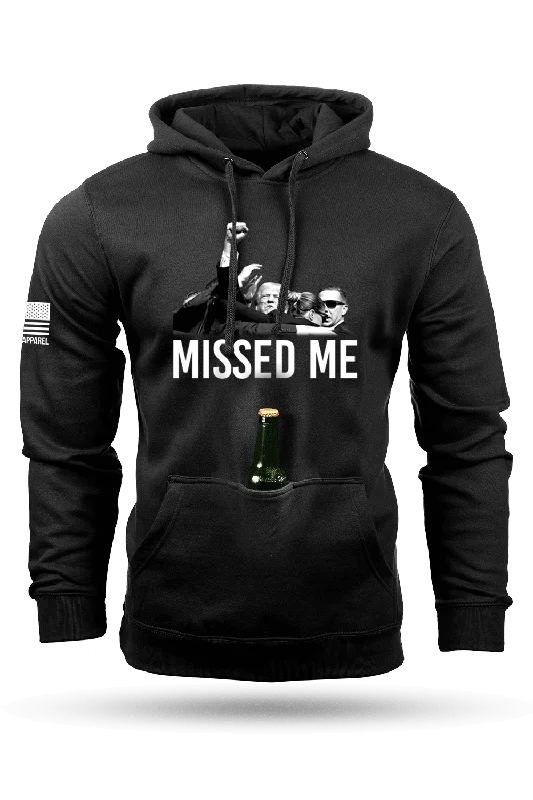 Men’s comfy kangaroo hoodie-Missed Me - Tailgater Hoodie