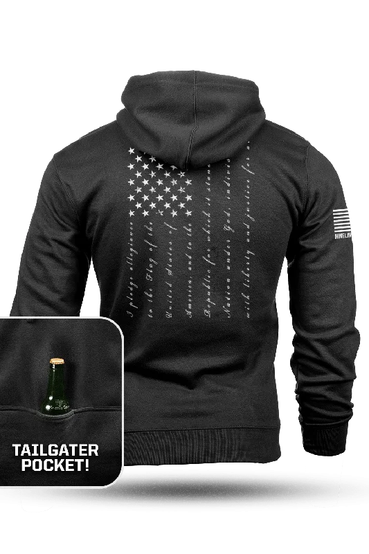 Men’s lightweight kangaroo hoodie-The Pledge - Tailgater Hoodie