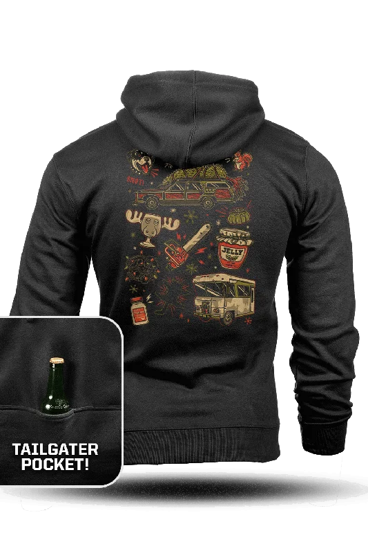 Men’s stylish tie-dye hoodie-Lotta Sap - Tailgater Hoodie