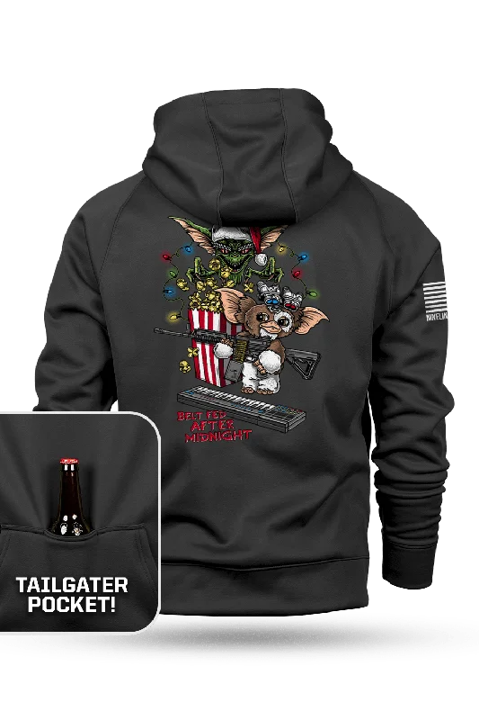 Men’s lightweight terry hoodie-Belt Fed Christmas - Tailgater Hoodie