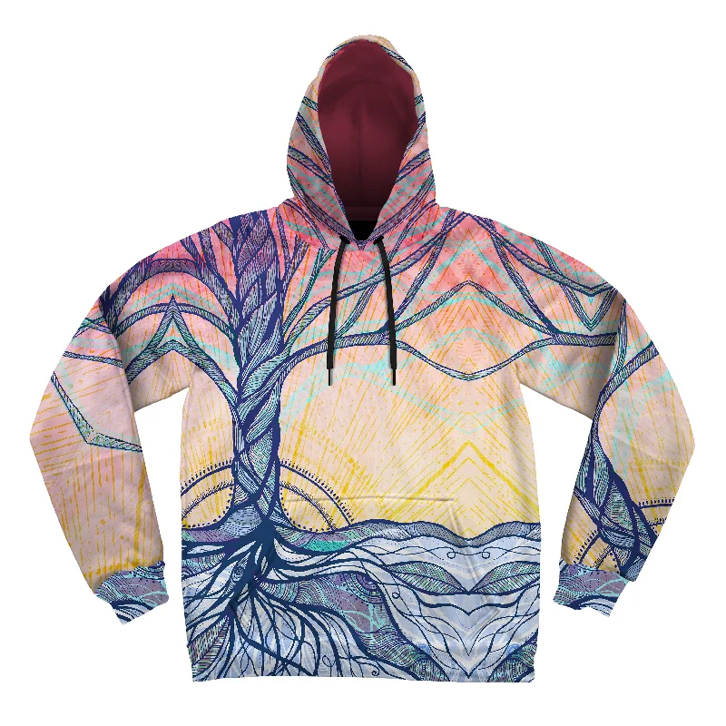 Men’s comfy tie-dye sweatshirt-Tranquilitree Unisex Hoodie