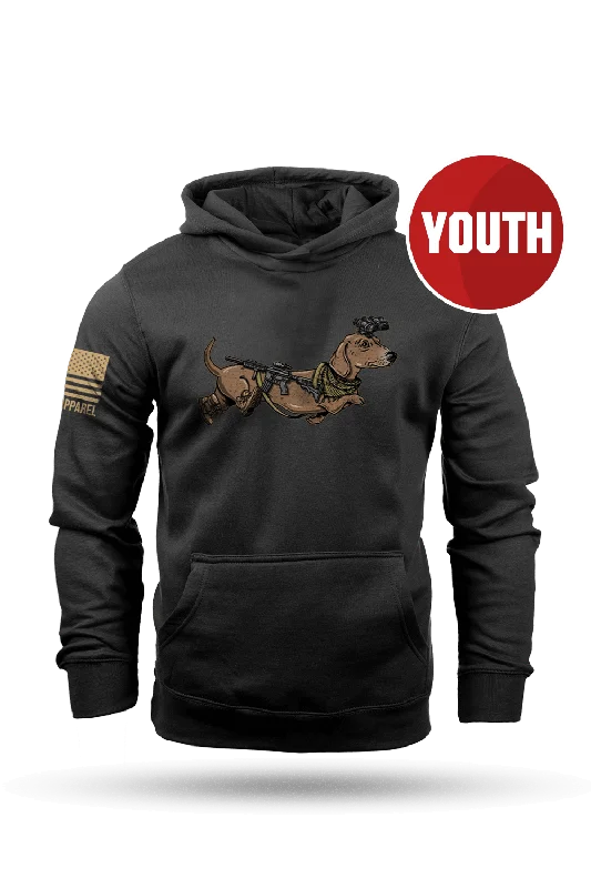 Men’s soft contrast sweatshirt-Tactical Wiener - Youth Hoodie