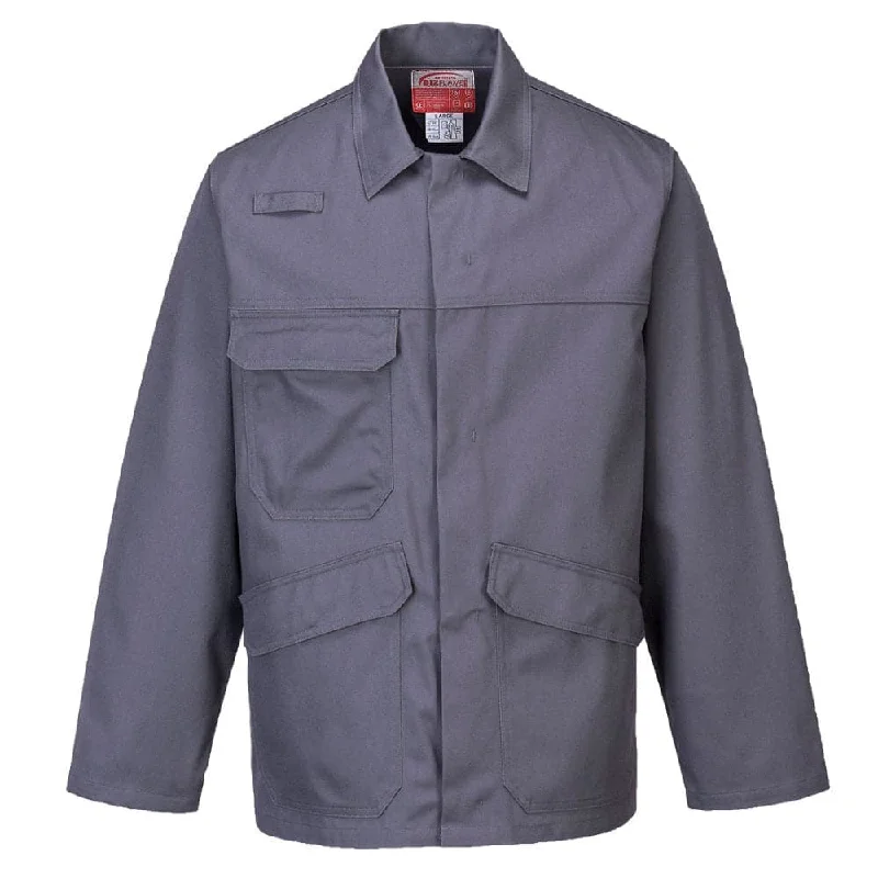 Men’s trendy corduroy jacket-Portwest FR35 Bizflame Flame Retardant Pro Work Jacket