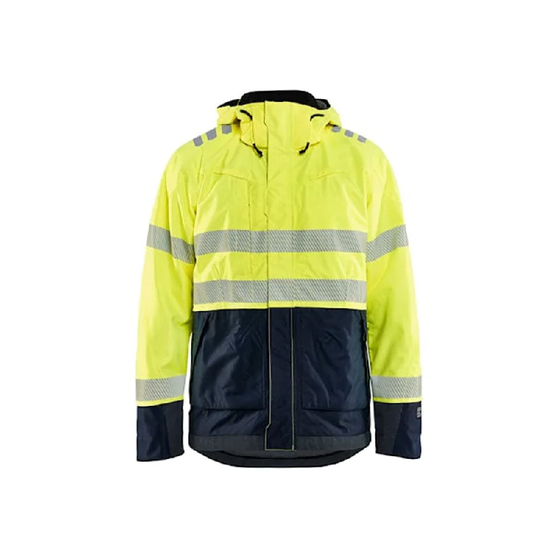 Men’s bright peacoat jacket-Blaklader 4088 Multinorm Waterproof Hi-Vis Shell jacket