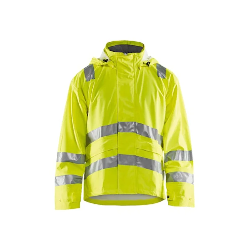 Men’s modern anorak coat-Blaklader 4303 Hi-Vis Flame Resistant Waterproof Jacket