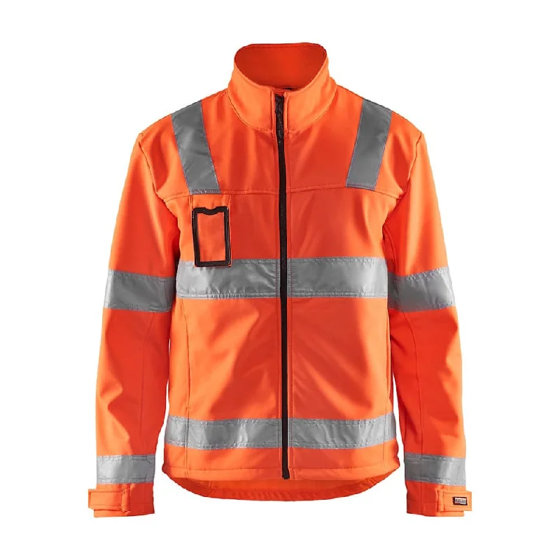 Men’s comfy field coat-Blaklader 4838 Hi-Vis Water Resistant Softshell Jacket