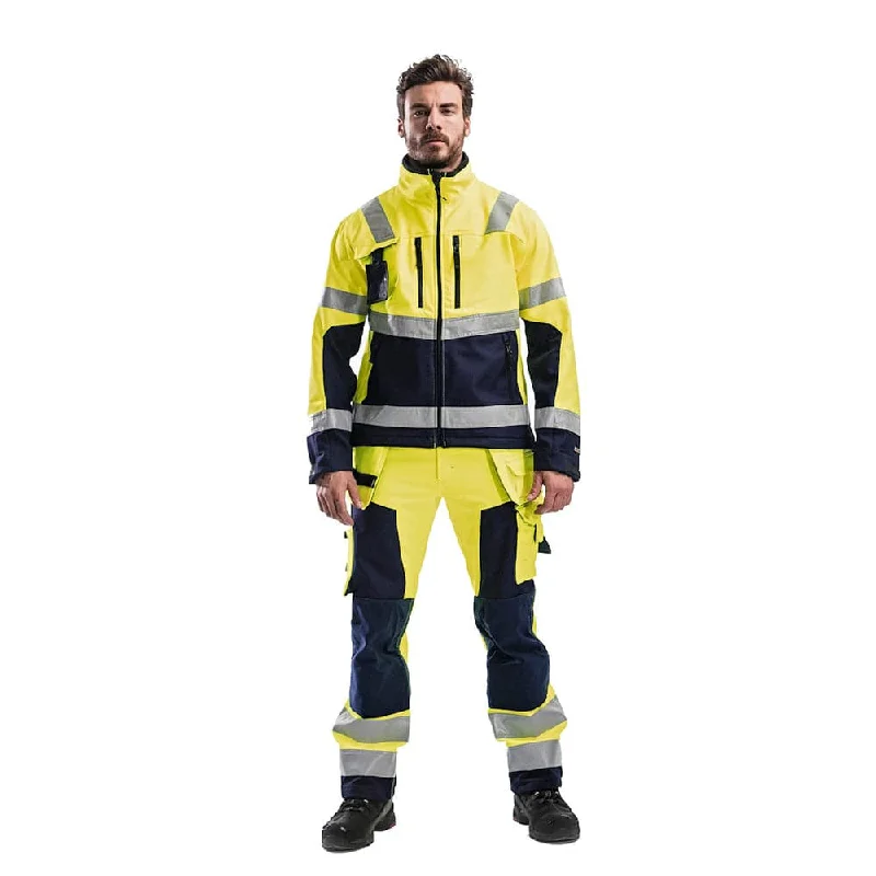 Men’s comfy field coat-Blaklader 4900 Hi-Vis Waterproof Softshell Jacket