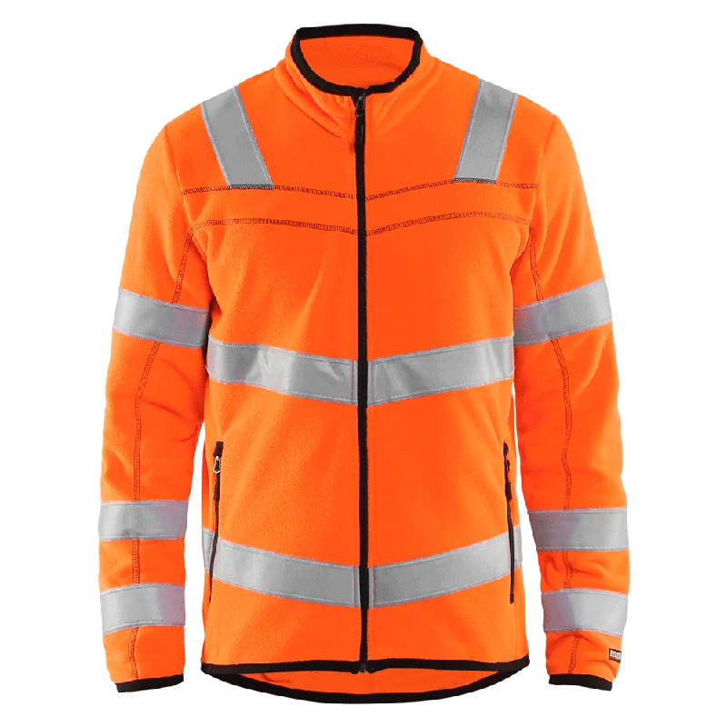 Men’s soft chore jacket-Blaklader 4941 Hi-Vis Microfleece Jacket