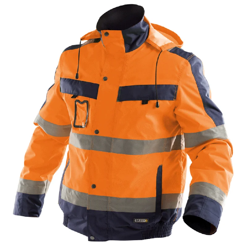 Men’s slim-fit waxed jacket-DASSY Lima 500120 Water-Resistant Breathable Hi-Vis Winter Jacket Various Colours