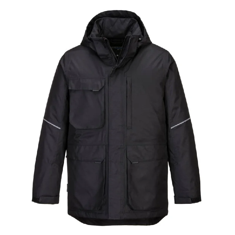 Men’s modern waxed coat-PORTWEST KX360 KX3 PARKA JACKET