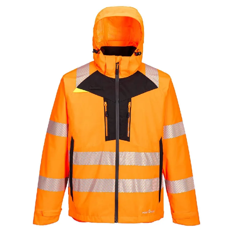 Men’s slim-fit corduroy jacket-Portwest DX466 DX4 Hi-Vis 4-in-1 Waterproof Jacket