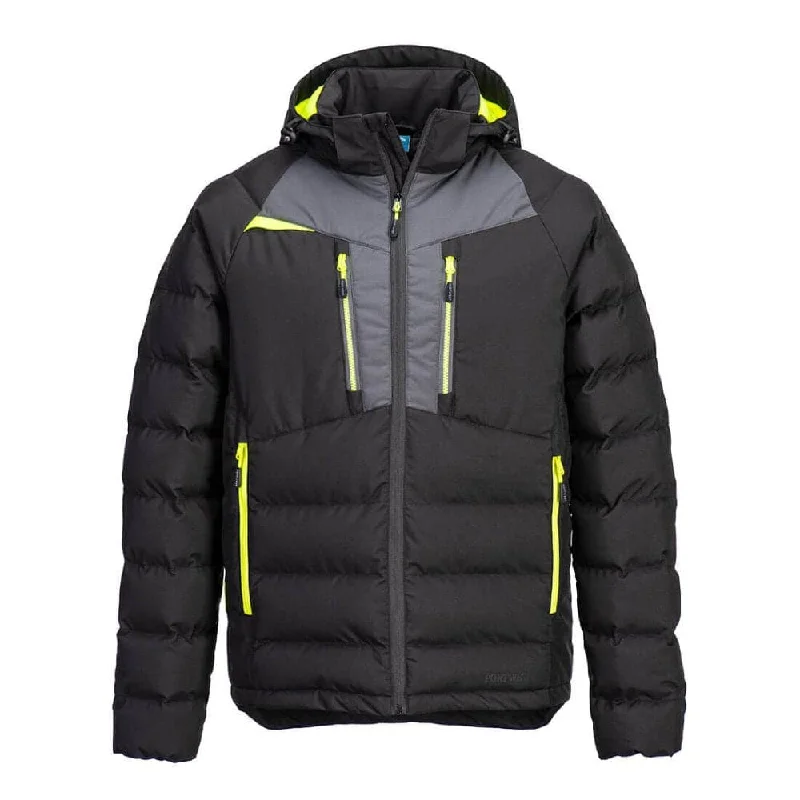 Men’s durable peacoat jacket-Portwest DX468 DX4 Insulated Jacket