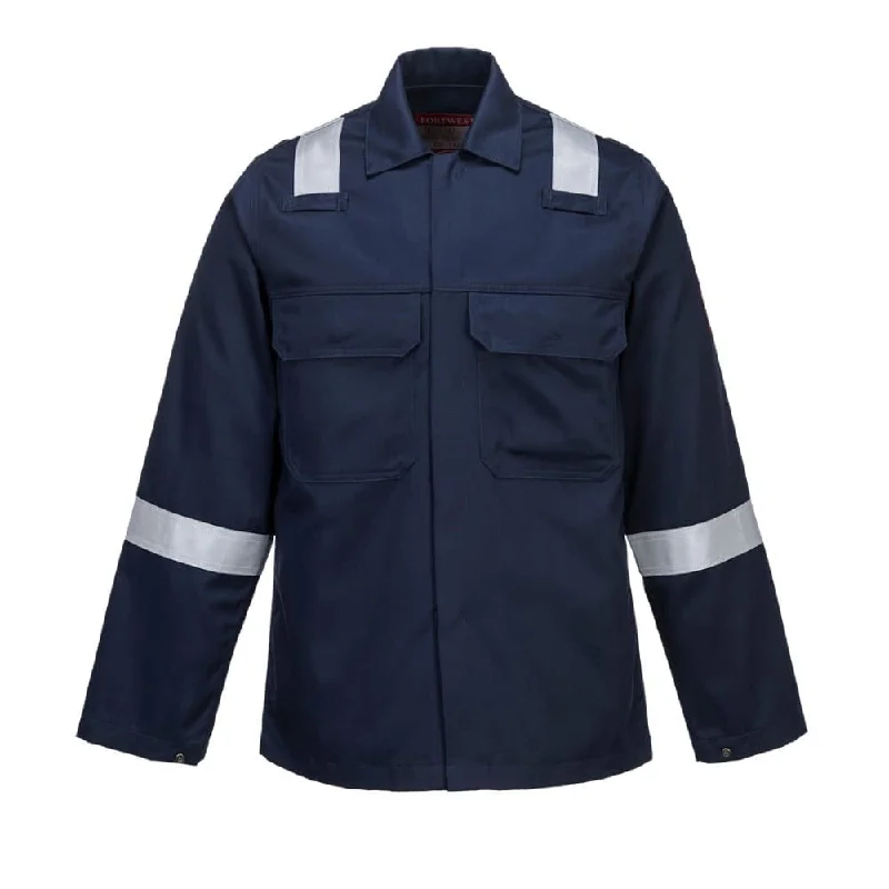 Men’s slim-fit field jacket-Portwest BZ13 Bizweld Flame Retardant Iona Jacket