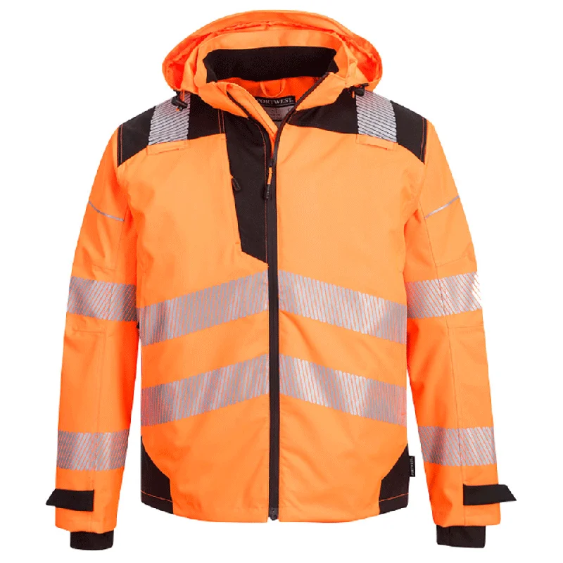 Men’s relaxed shearling jacket-Portwest PW360 PW3 Extreme Breathable Hi-Vis Rain Jacket Various Colours