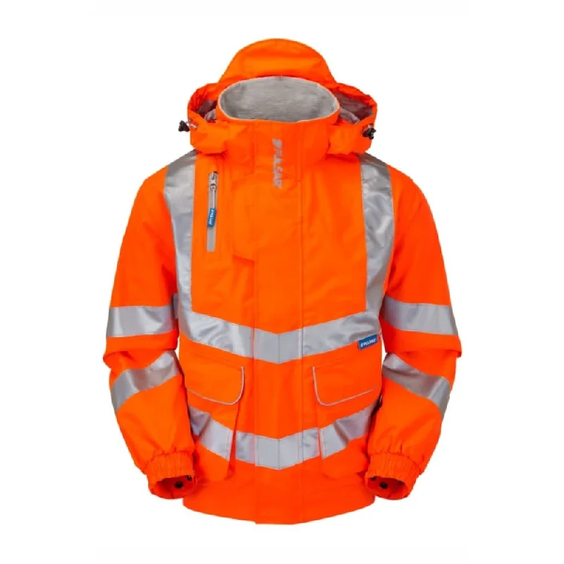 Men’s durable down coat-PULSAR PR515 Hi-Vis Rail Spec Unlined Bomber Jacket