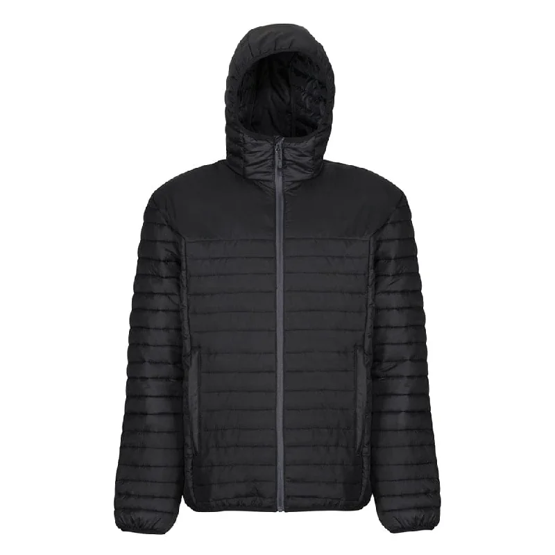 Men’s slim-fit down jacket-Regatta TRA423 Honestly Made Recycled Thermal Hooded Jacket