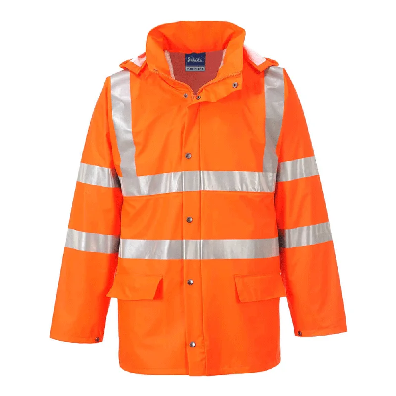 Men’s slim-fit sherpa jacket-Portwest RT50 Sealtex Ultra Hi-Vis Waterproof Jacket