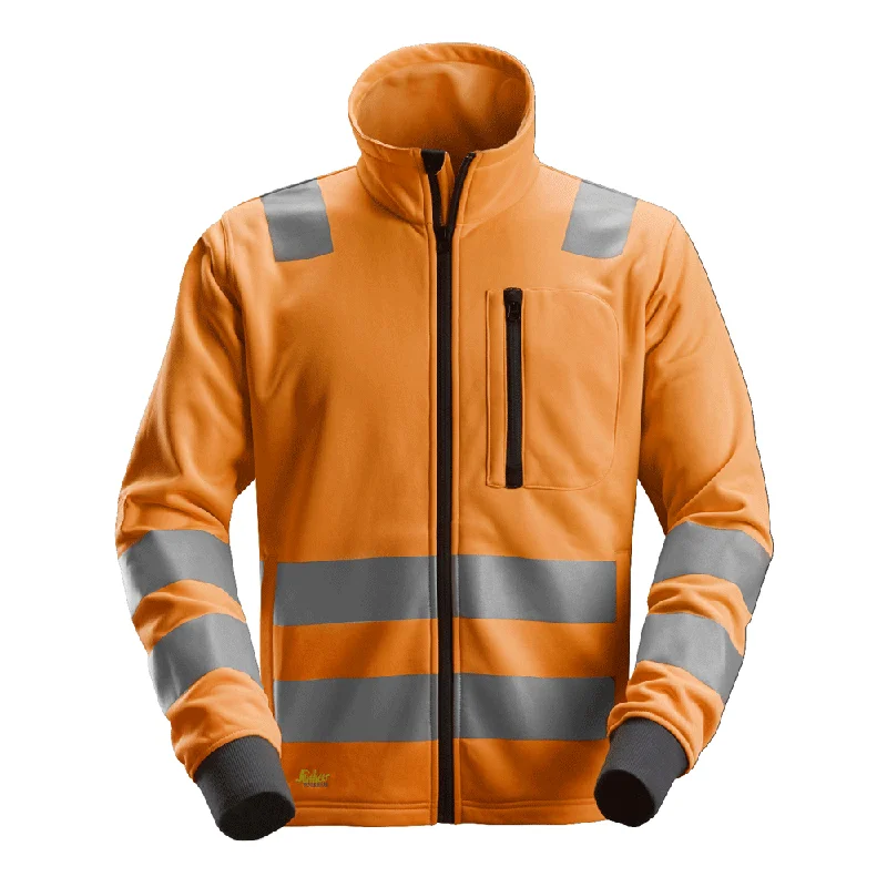 Men’s comfy corduroy jacket-Snickers 8036 AllroundWork, Hi-Vis FZ Jacket CL2/CL3 Various Colours