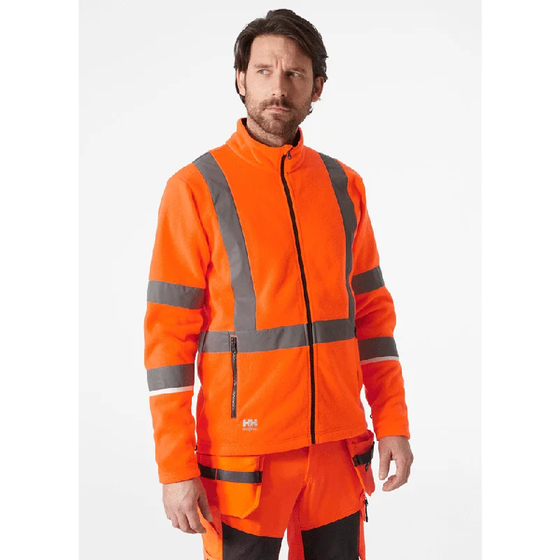 Men’s stylish anorak jacket-Helly Hansen 72172 UC-ME Hi-Vis Fleece Jacket