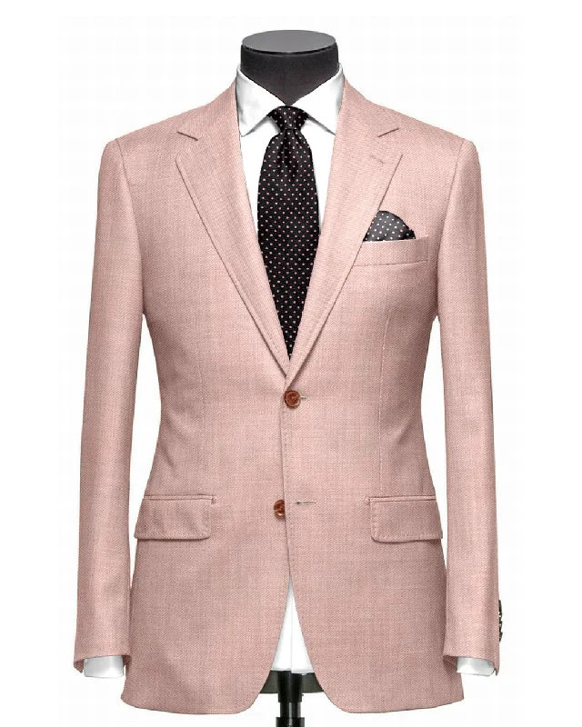 Men’s bright peacoat jacket-VBC Jacket: Pinkish Beige Twill