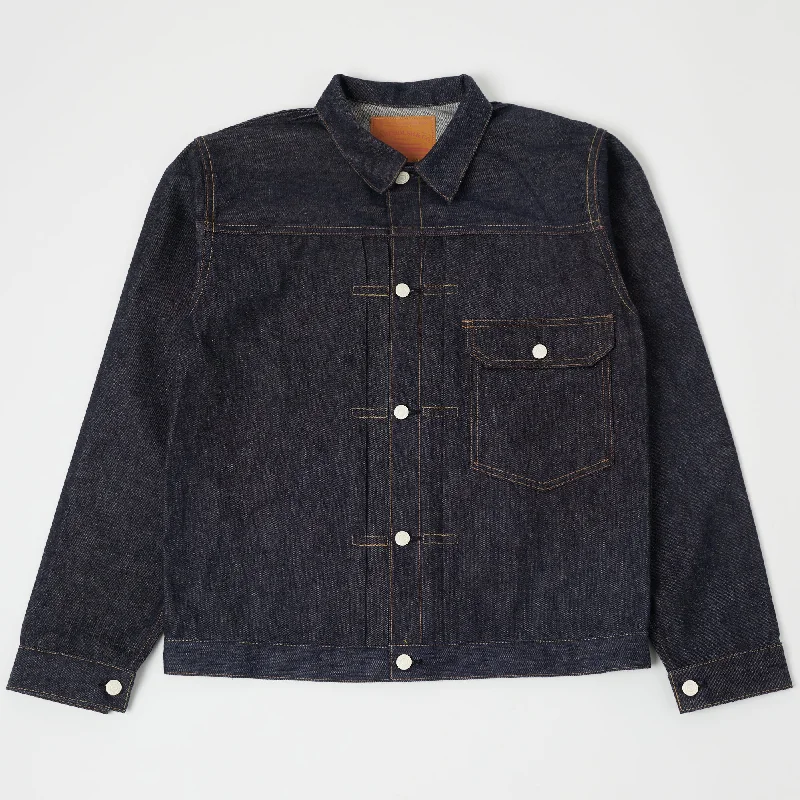 Men’s soft harrington jacket-Warehouse & Co 2001XX 'Type-I' Denim Jacket - Raw