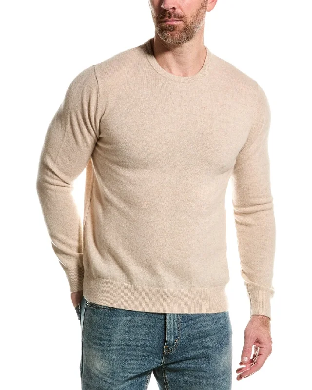 Men’s slim-fit chenille sweater-Alashan Cashmere Crewneck Sweater