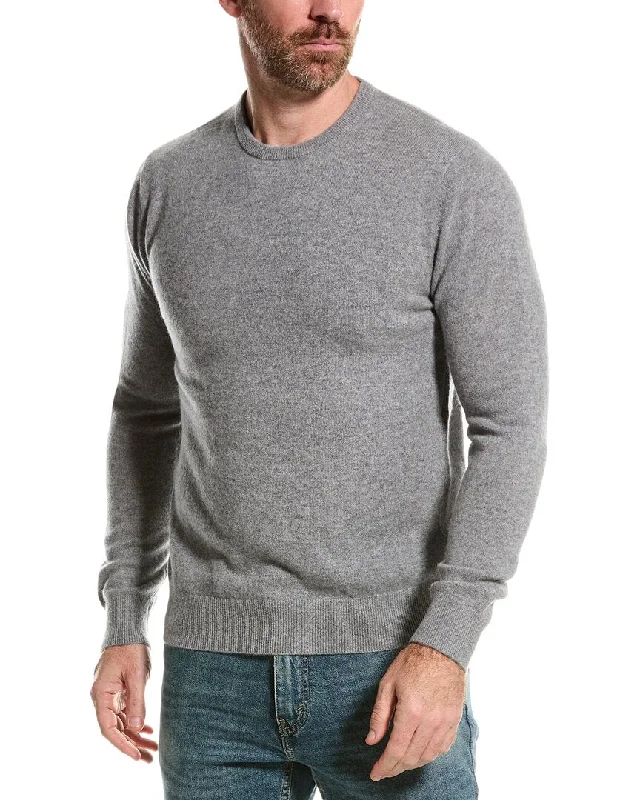 Men’s casual roll-neck pullover-Alashan Cashmere Crewneck Sweater