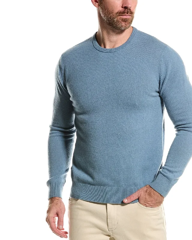 Men’s stylish henley pullover-Alashan Cashmere Crewneck Sweater