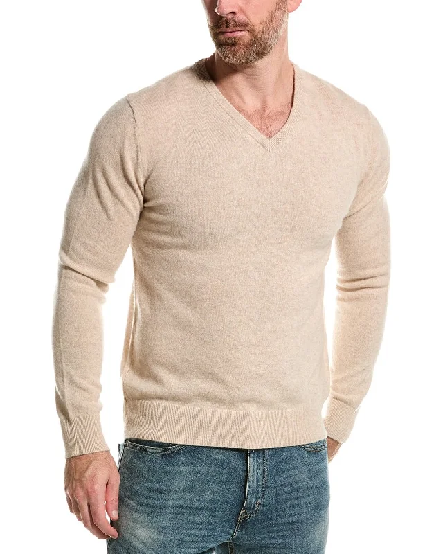 Men’s durable henley sweater-Alashan Cashmere V-Neck Sweater