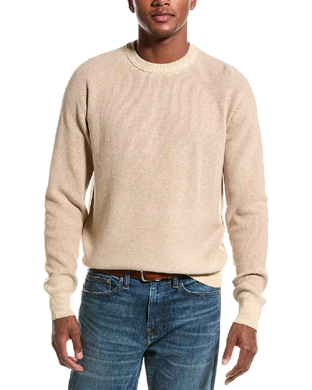 Men’s slim-fit alpaca sweater-ATM Anthony Thomas Melillo Fade Crewneck Sweater