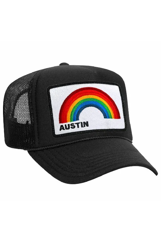 Men’s soft tropical shirt-AUSTIN RAINBOW TRUCKER HAT