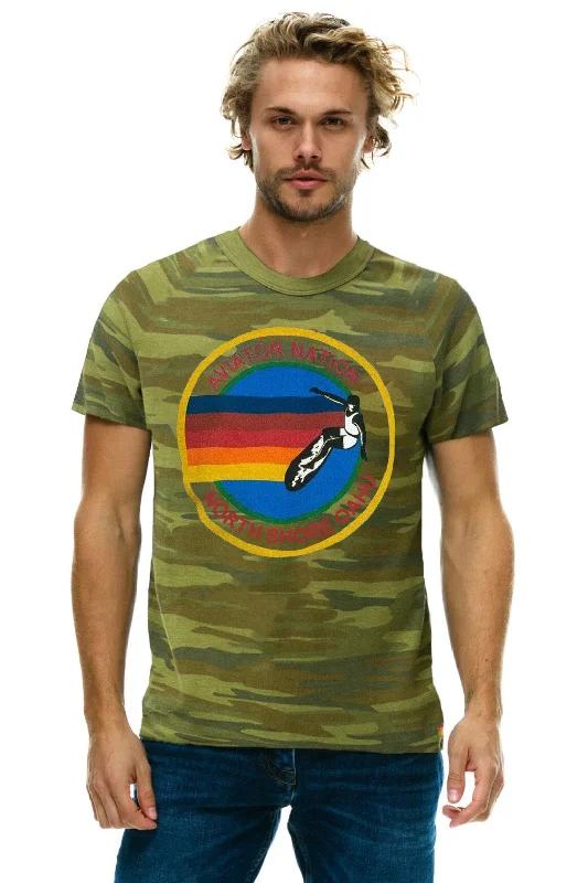 Men’s breathable tropical top-AVIATOR NATION NORTH SHORE TEE - CAMO