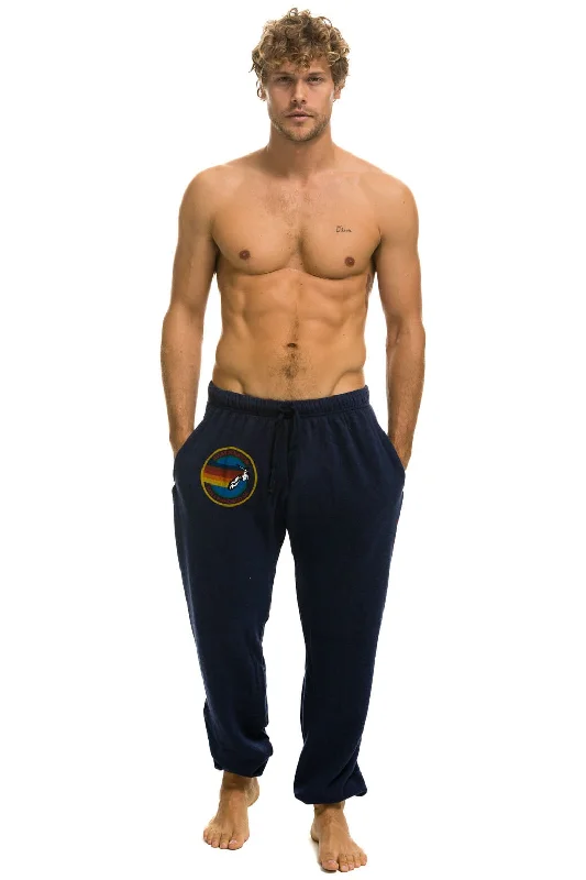 Men’s soft faded shirt-AVIATOR NATION SAN FRANCISCO SWEATPANTS - NAVY