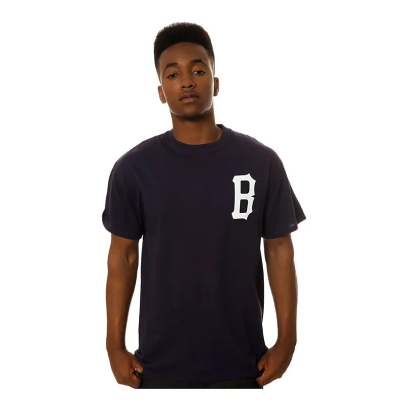 Men’s lightweight striped shirt-Black Scale Mens The B Logo Graphic T-Shirt, Blue, Small