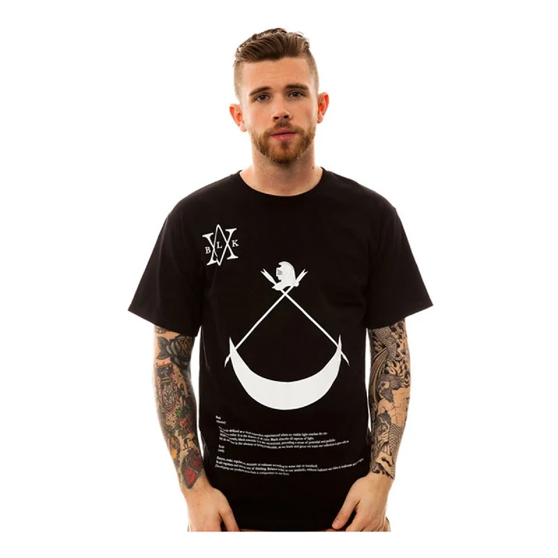 Men’s vintage graphic top-Black Scale Mens The Definition Graphic T-Shirt, Black, Small