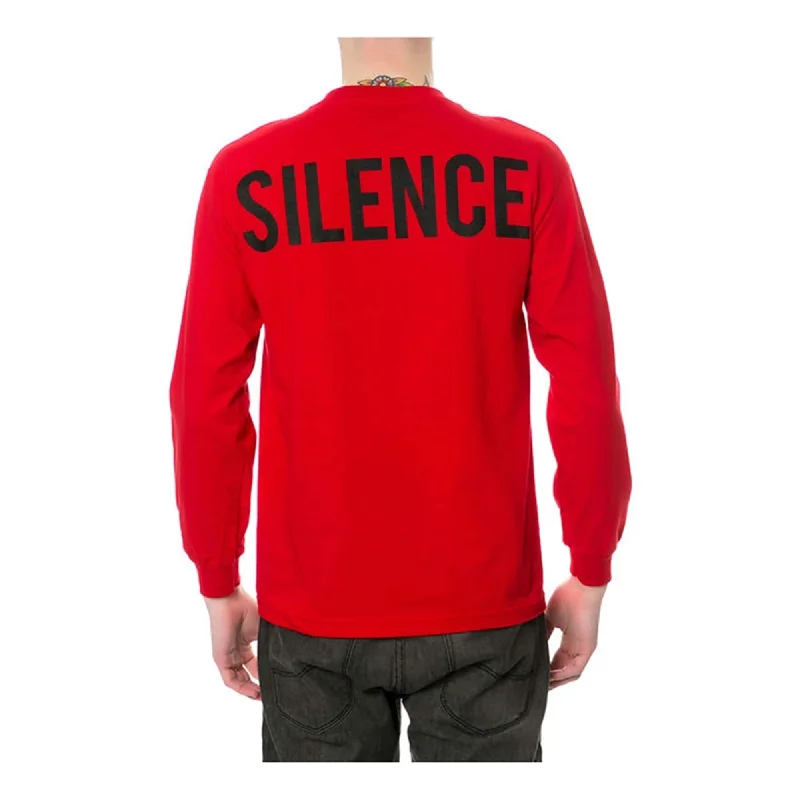 Men’s comfy linen tee-Black Scale Mens The Moment Of Silence Graphic T-Shirt