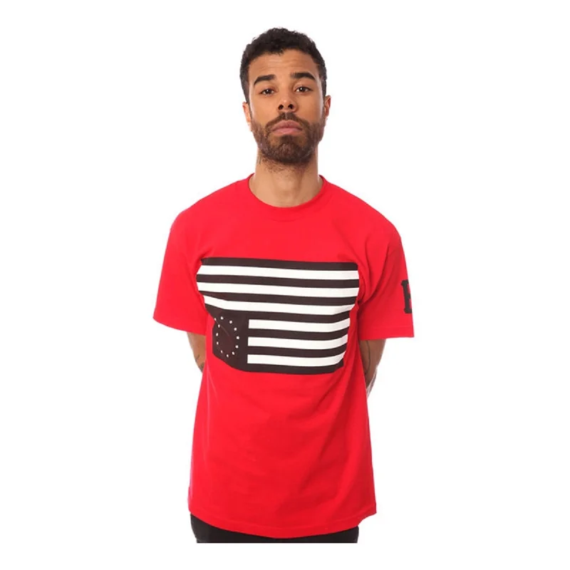 Men’s lightweight faded top-Black Scale Mens The Rebel 13 Graphic T-Shirt, Red, Small