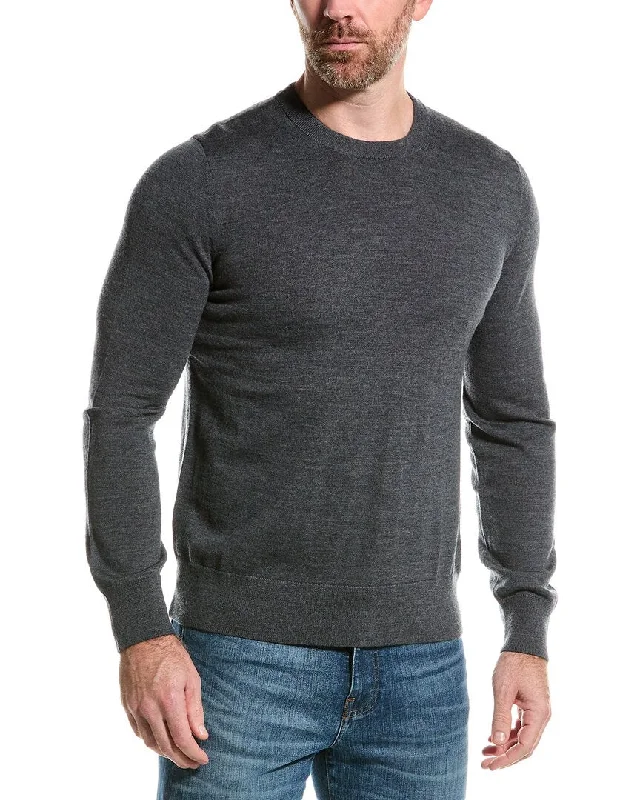 Men’s relaxed chenille sweater-Brooks Brothers Merino Wool Crewneck Sweater