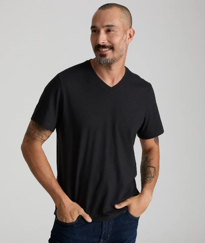 Men’s vintage washed shirt-Ultrasoft V-Neck Tee