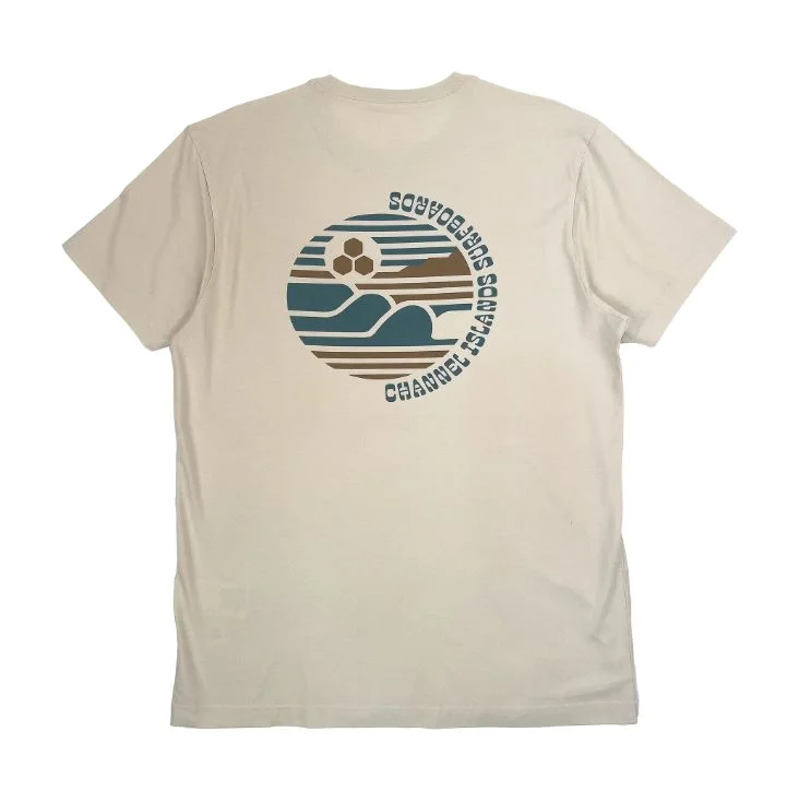 Men’s soft bamboo short-sleeve top-Channel Islands Horizon Tee-Cement