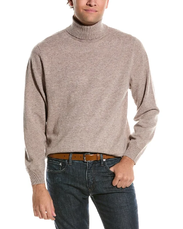 Men’s soft mock-neck pullover-Douglas Anthony Turtleneck Wool Sweater