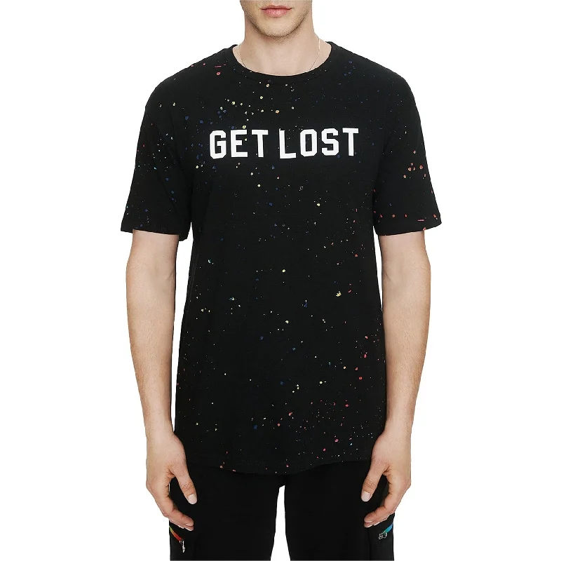 Men’s soft tie-dye tee-Elevenparis Mens Get Lost Graphic T-Shirt